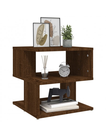 Tavolino da Salotto Rovere Marrone 40x40x40cm Legno Multistrato