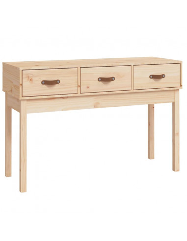 Tavolo Consolle 114x40x75 cm in Legno Massello di Pino