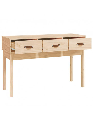 Tavolo Consolle 114x40x75 cm in Legno Massello di Pino