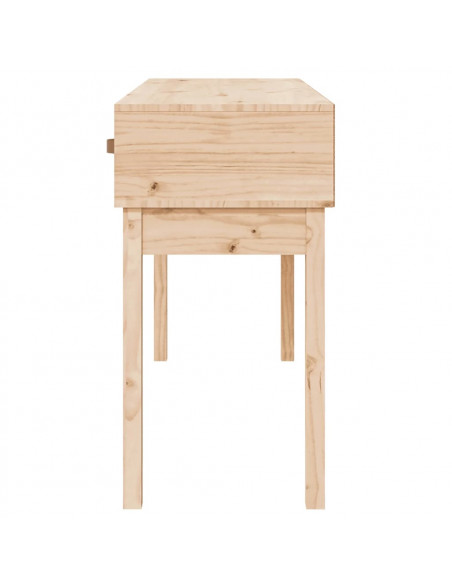 Tavolo Consolle 114x40x75 cm in Legno Massello di Pino