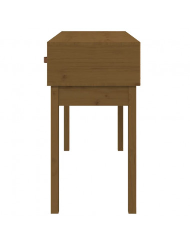 Tavolo Consolle Miele 114x40x75 cm in Legno Massello di Pino