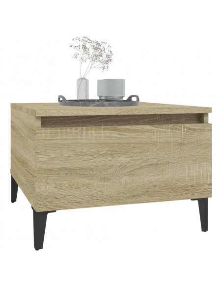 Tavolini 2pz Rovere Sonoma 50x46x35 cm in Legno Multistrato