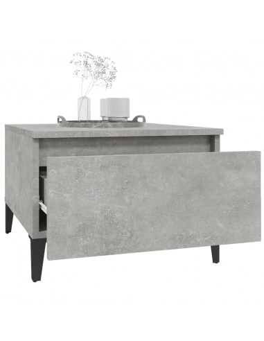Tavolini 2pz Grigio Cemento 50x46x35 cm in Legno Multistrato