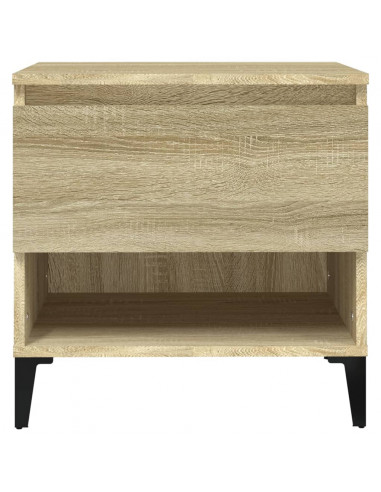 Tavolini 2pz Rovere Sonoma 50x46x50 cm in Legno Multistrato