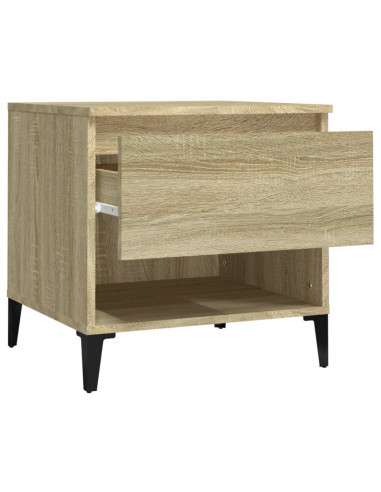 Tavolini 2pz Rovere Sonoma 50x46x50 cm in Legno Multistrato