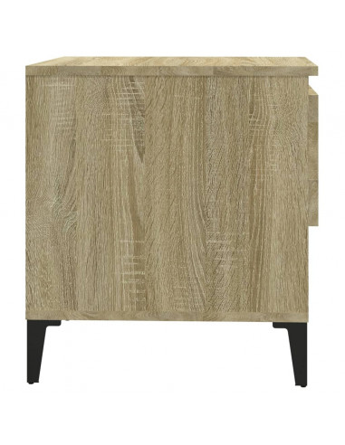 Tavolini 2pz Rovere Sonoma 50x46x50 cm in Legno Multistrato