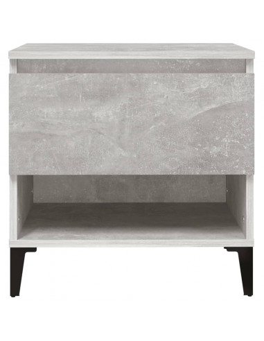 Tavolini 2pz Grigio Cemento 50x46x50 cm in Legno Multistrato