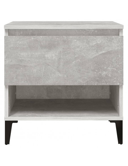 Tavolini 2pz Grigio Cemento 50x46x50 cm in Legno Multistrato
