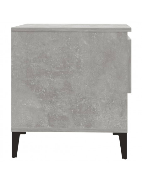 Tavolini 2pz Grigio Cemento 50x46x50 cm in Legno Multistrato