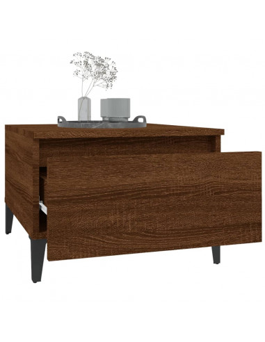 Tavolini 2pz Rovere Marrone 50x46x35cm in Legno Multistrato