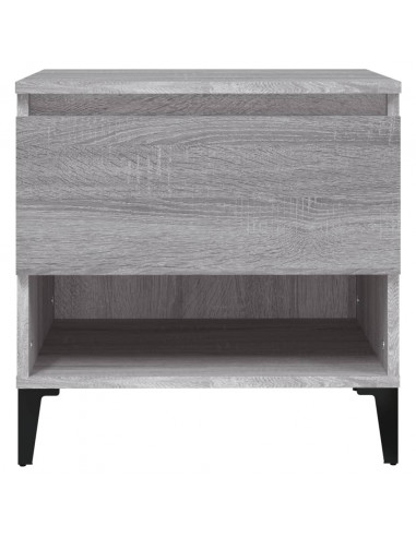 Tavolini 2 pz Grigio Sonoma 50x46x50 cm in Legno Multistrato