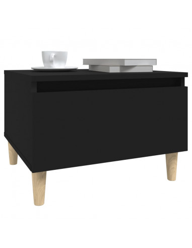 Tavolino Nero 50x46x35 cm in Legno Multistrato