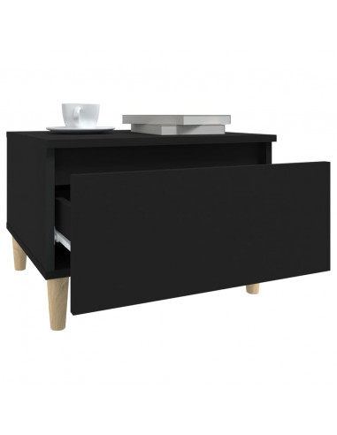 Tavolino Nero 50x46x35 cm in Legno Multistrato