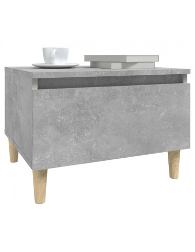 Tavolino Grigio Cemento 50x46x35 cm in Legno Multistrato