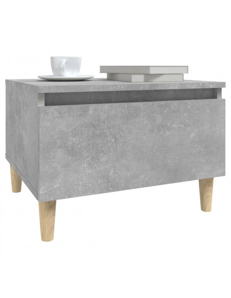 Tavolino Grigio Cemento 50x46x35 cm in Legno Multistrato