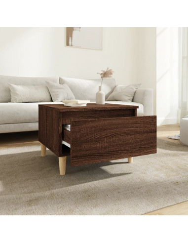 Tavolino da Salotto Rovere Marrone 50x46x35cm Legno Multistrato