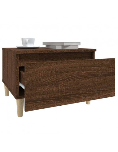 Tavolino da Salotto Rovere Marrone 50x46x35cm Legno Multistrato