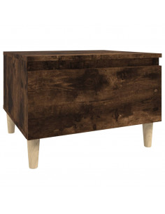 Tavolino da Salotto Rovere Fumo 50x46x35cm in Legno Multistrato 2