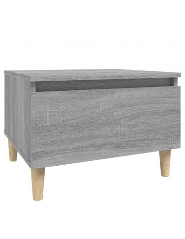 Tavolino Grigio Sonoma 50x46x35 cm in Legno Multistrato