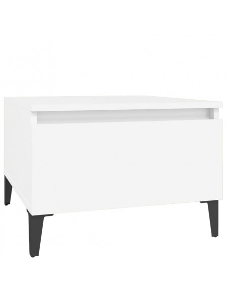 Tavolino Bianco 50x46x35 cm in Legno Multistrato