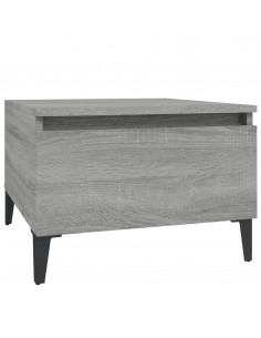 Tavolino Grigio Sonoma 50x46x35 cm in Legno Multistrato 2