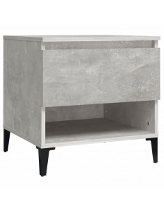 Tavolino Grigio Cemento 50x46x50 cm in Legno Multistrato 2