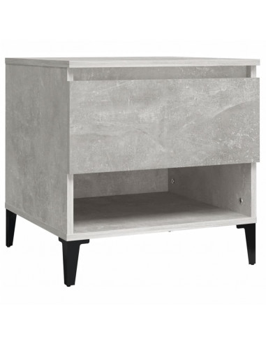 Tavolino Grigio Cemento 50x46x50 cm in Legno Multistrato