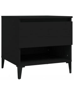 Tavolino Nero 50x46x50 cm in Legno Multistrato 2