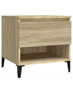 Tavolino Rovere Sonoma 50x46x50 cm in Legno Multistrato 2