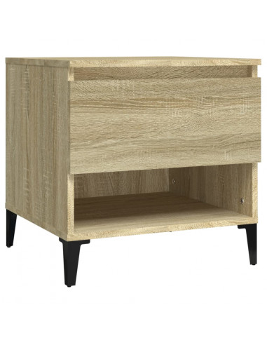 Tavolino Rovere Sonoma 50x46x50 cm in Legno Multistrato