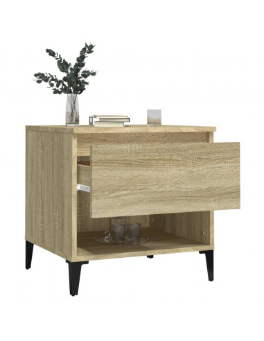 Tavolino Rovere Sonoma 50x46x50 cm in Legno Multistrato