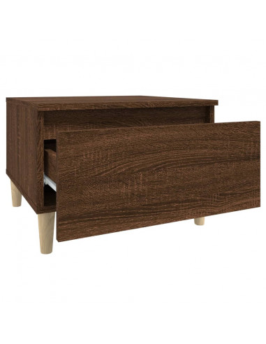 Tavolini 2pz Rovere Marrone 50x46x35cm in Legno Multistrato