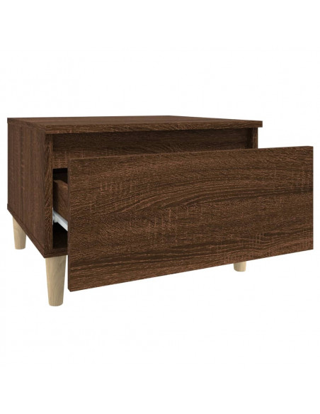 Tavolini 2pz Rovere Marrone 50x46x35cm in Legno Multistrato