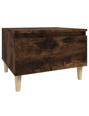 Tavolini 2pz Rovere Fumo 50x46x35cm in Legno Multistrato