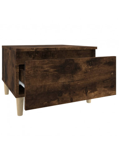 Tavolini 2pz Rovere Fumo 50x46x35cm in Legno Multistrato