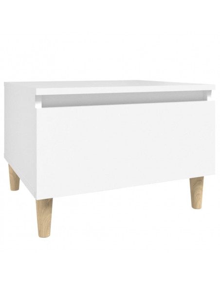 Tavolini Bianchi 2pz 50x46x35 cm in Legno Multistrato