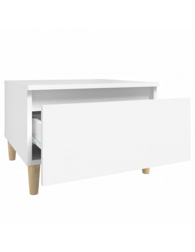 Tavolini Bianchi 2pz 50x46x35 cm in Legno Multistrato