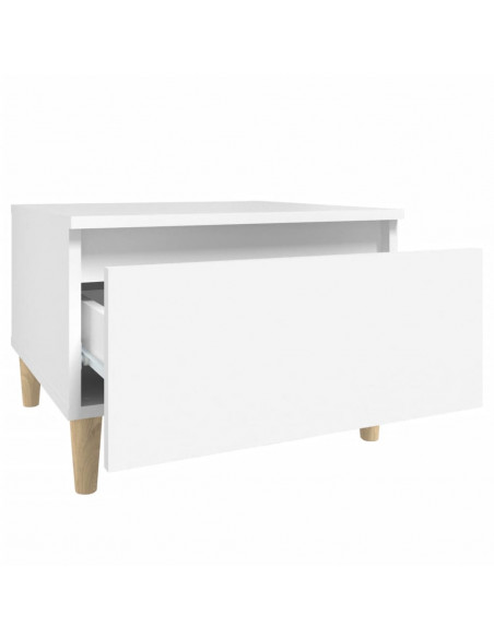Tavolini Bianchi 2pz 50x46x35 cm in Legno Multistrato