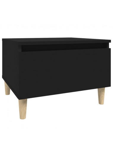 Tavolini 2pz Neri 50x46x35 cm in Legno Multistrato