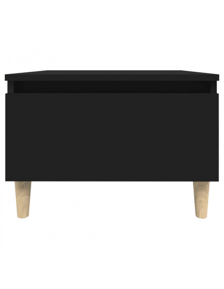 Tavolini 2pz Neri 50x46x35 cm in Legno Multistrato
