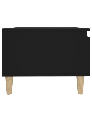 Tavolini 2pz Neri 50x46x35 cm in Legno Multistrato