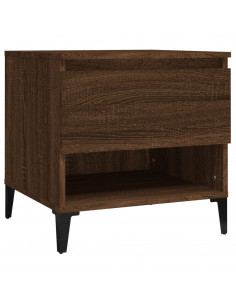 Tavolino Rovere Marrone 50x46x50 cm in Legno Multistrato 2