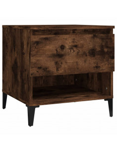 Tavolino da Salotto Rovere Fumo 50x46x50cm in Legno Multistrato 2