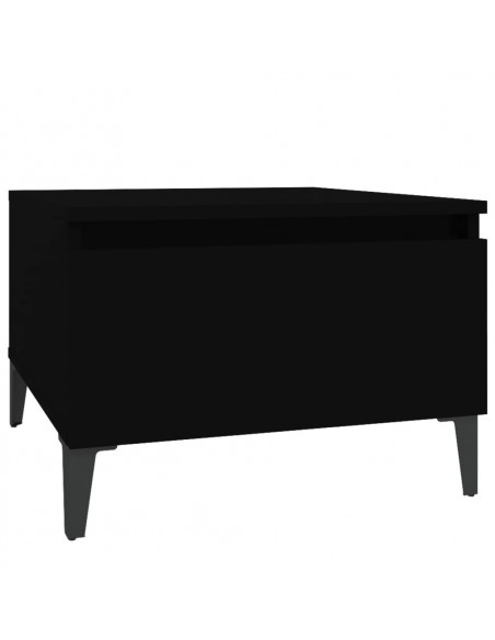 Tavolino Nero 50x46x35 cm in Legno Multistrato