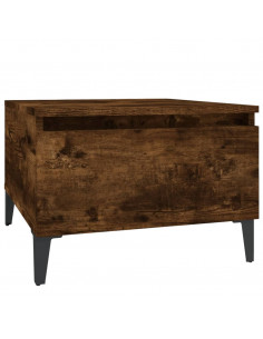 Tavolino da Salotto Rovere Fumo 50x46x35cm in Legno Multistrato 2