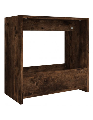 Tavolino Rovere Fumo 50x26x50 cm in Legno Multistrato