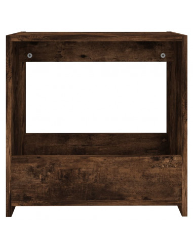 Tavolino Rovere Fumo 50x26x50 cm in Legno Multistrato