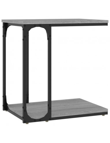 Tavolino Grigio Sonoma 50x35x52 cm in Legno Multistrato