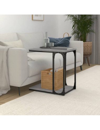 Tavolino Grigio Sonoma 50x35x52 cm in Legno Multistrato