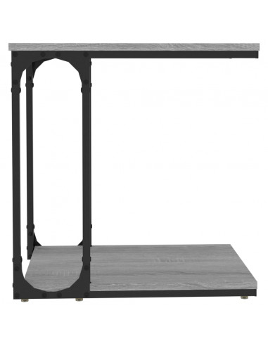 Tavolino Grigio Sonoma 50x35x52 cm in Legno Multistrato